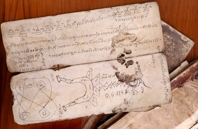 Manuscript on traditional medicine by Thai